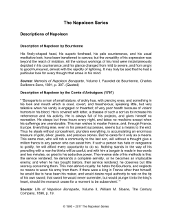 Descriptions of Napoleon
