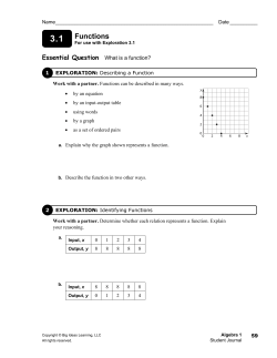 Functions - Big Ideas Math