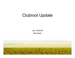 New Clubroot Strains in Canola