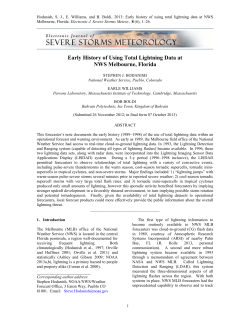 Template for Electronic Journal of Severe Storms Meteorology
