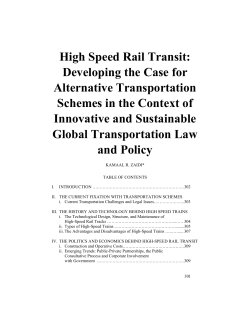High Speed Rail Transit
