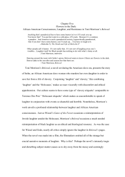 African American Consciousness, Laughter, and Resistance in Toni