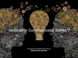 Executive Quotes - Arcadia Communications Lab