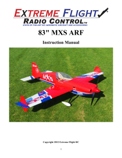 83" MXS ARF - Extreme Flight
