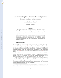 On Newton-Raphson iteration for multiplicative inverses modulo