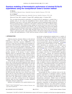 article - Thermal Engineering Lab