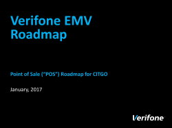 Verifone EMV Roadmap