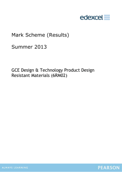Mark scheme - Edexcel