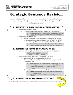Strategic Sentence Revision