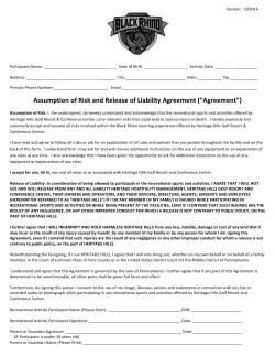 Black Rhino Waiver Form - Heritage Hills Athletic Club