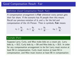 Good Compensation Result: Fair