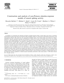 Construction and analysis of non-Poisson stimulus
