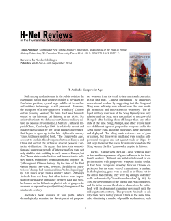 T. Andrade: Gunpowder Age - H-Net