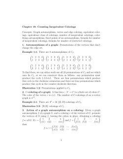 Graph automorphism, vertex and edge coloring