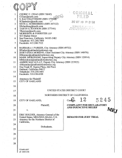 City of California vs Attorney General of the United