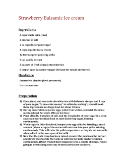 Strawberry Balsamic Ice cream