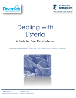 Dealing with Listeria - University of Nottingham
