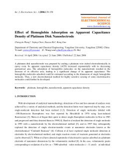 Effect of Hemoglobin Adsorption on Apparent Capacitance Density