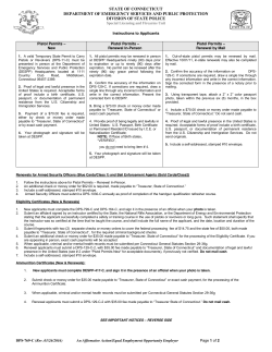 Connecticut Permit Instructions