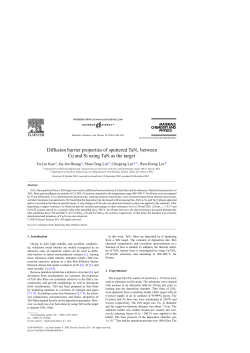 Diffusion barrier properties of sputtered TaNx between Cu and Si