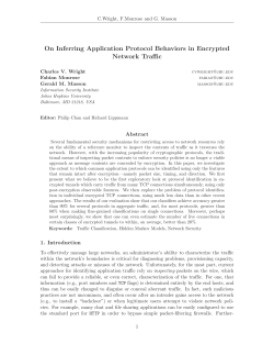 On Inferring Application Protocol Behaviors in Encrypted