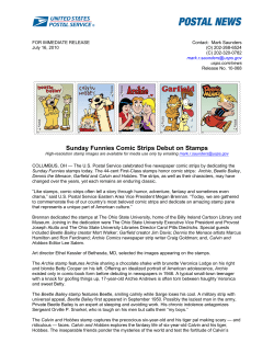 Sunday Funnies Comic Strips Debut on Stamps