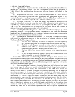 G.S. 18B-501 Page 1 &sect; 18B-501. Local ABC officers. (a