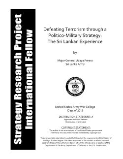 Defeating Terrorism through a Politico