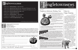 Tangletown Halloween Walking Tour Hints for Happy Haunting