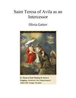 Saint Teresa of Avila as an Intercessor