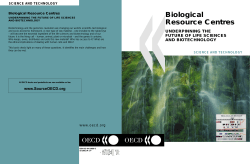 Biological Resource Centres