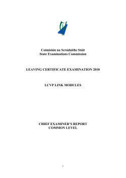 LCVP - State Examination Commission