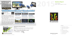 【Business Report】 For the FY2014／(PDF:1.4 MB)