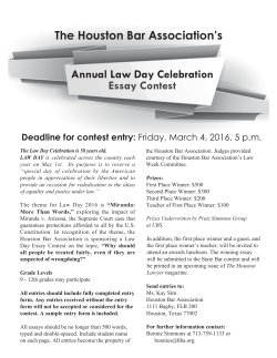 Contest - Houston Bar Association