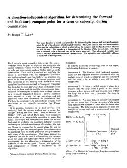 A direction-independent algorithm for determining the forward and