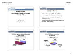 Seattle City Light LED Streetlight Program Case Study