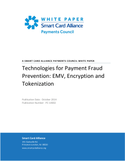 EMV, Encryption and Tokenization