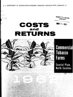 COSTS lAY 7- 1963 RETURNS - USDA Economics, Statistics and