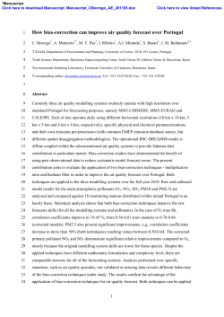 How bias-correction can improve air quality forecast over Portugal