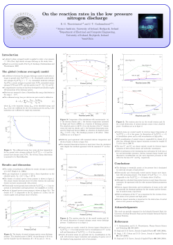 On the reaction rates in the low pressure nitrogen discharge