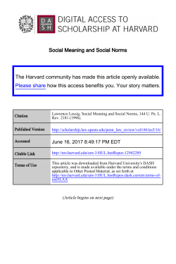 Social Meaning and Social Norms