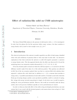 Effect of radiation-like solid on CMB anisotropies