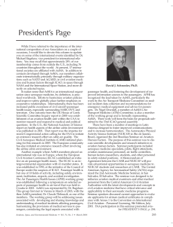 President`s Page - Aerospace Medical Association