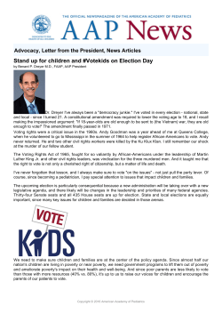 Stand up for children and #Votekids on Election Day