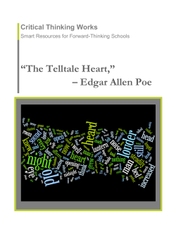 “The Telltale Heart,” – Edgar Allen Poe