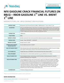 nfx gasoline crack financial futures