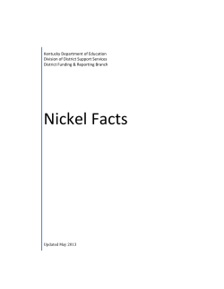 Nickel Facts - Oldham County Schools