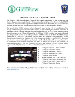 Glenview Public Safety Dispatch Center