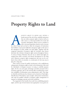 Property Rights to Land