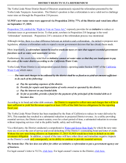 District Rejects YTLA Referendum